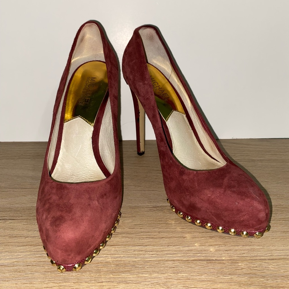 Micheal Kors Burgundy Heels
